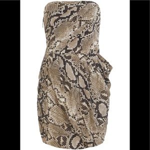 NWT Michael Kors Snakeskin Strapless Dress size 6